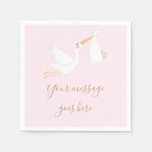Eine besondere Lieferung Storch Baby Shower/Sprink Serviette