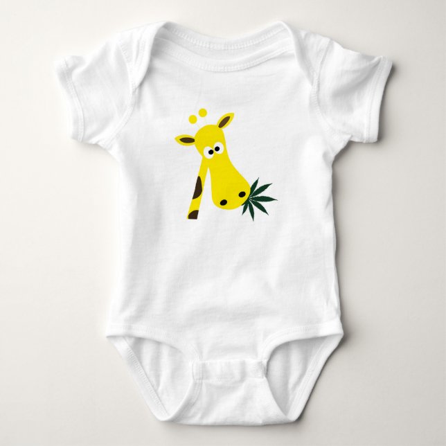 Eine betäubte Giraffe Baby Strampler (Vorderseite)