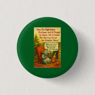 Eine betrunkene Maus – Weihnachtskarte Chaos Button