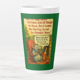 Eine betrunkene Maus – Weihnachtskarte Chaos Milchtasse