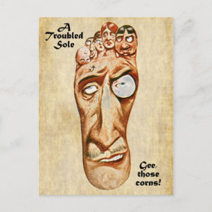 Eine beunruhigende Rolle Postkarte