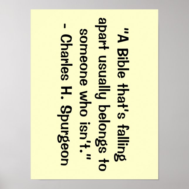 Eine Bibel, die Poster auseinanderfällt (Vorne)