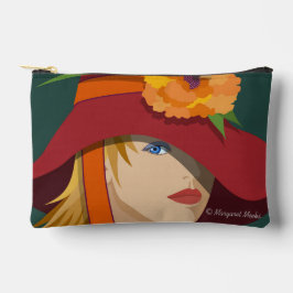 Eine Biene in ihrem Bonnet Print Cut Nähbeutel Zubehörtasche