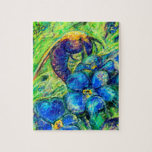 Eine Biene & Vergessen-nicht-Blume Puzzle
