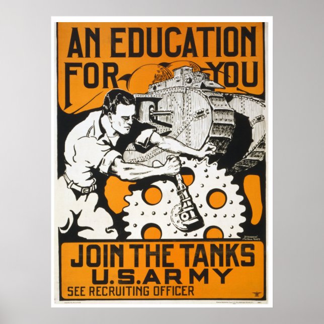Eine Bildung für Sie ~ Teilnahme an den Tanks Poster (Vorne)