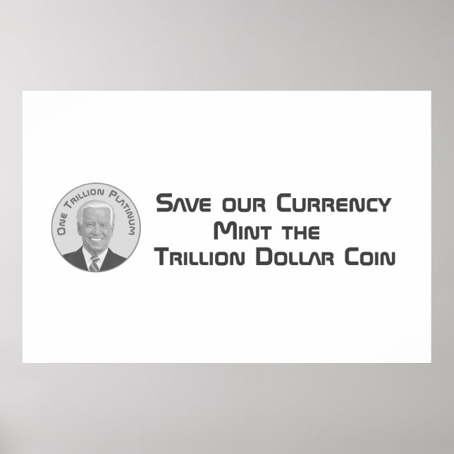 Eine Billion Dollar Platinmünze Poster (Vorne)