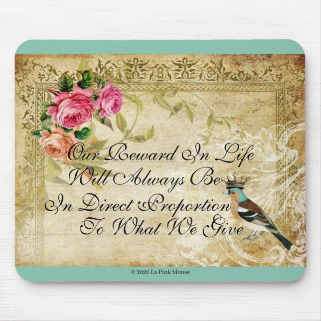 Eine Birdie sagte mir einmal, die französische Mau Mousepad (Vorne)