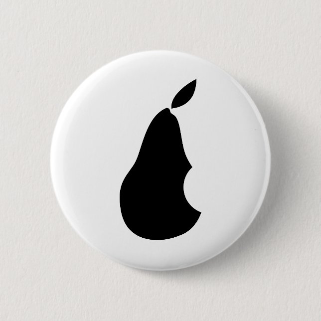 Eine Birne mit einem Biss! Button (Vorderseite)