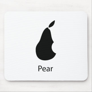 Eine Birne mit einem Biss! Mousepad