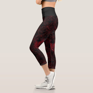 Eine Black Widow-Serie Design #5 Capri Leggings