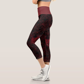 Eine Black Widow-Serie Design #5 Capri Leggings