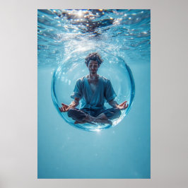 Eine Blase für Ihre Gedanken Poster