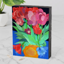 Eine blaue Tulip