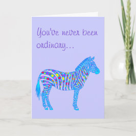 Eine blaue Zebra macht nie normale Welten zur best Karte