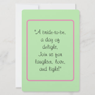 Eine blühende Feier für die Braut-zu-be! Einladung