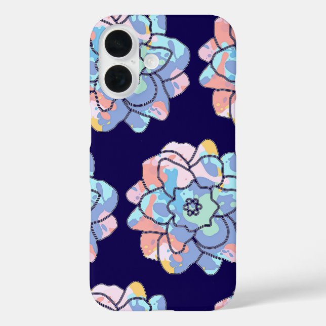 Eine Blume aus Farbflecken Case-Mate iPhone Hülle (Rückseite)