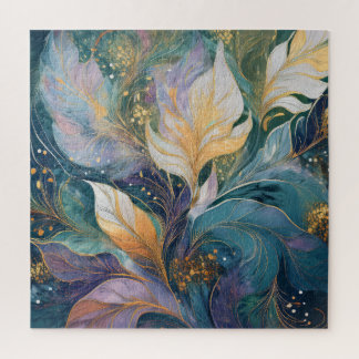 eine Blume, die den Frieden und das Geld der Famil Puzzle