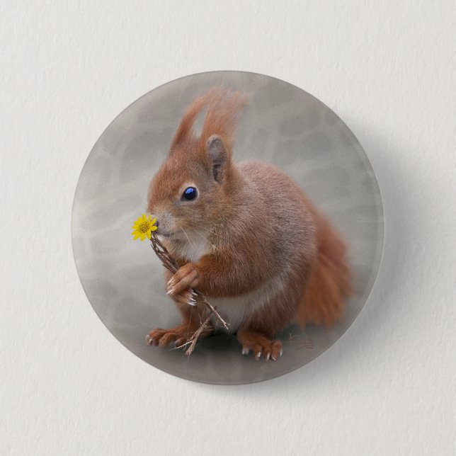 Eine Blume für Ihr Abzeichen Button (Vorderseite)