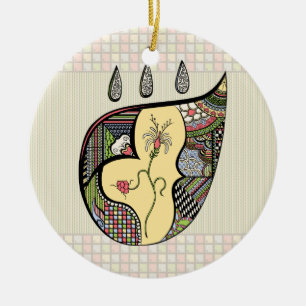 Eine Blume im Ornament