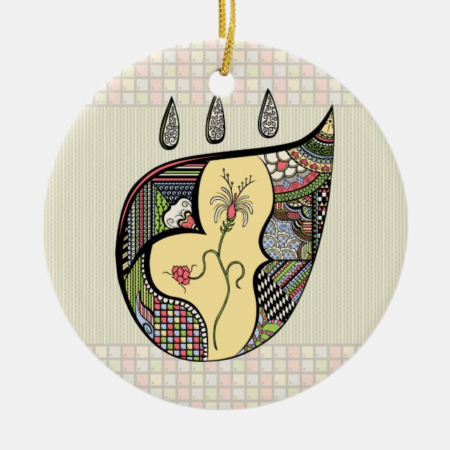 Eine Blume im Ornament (Vorne)