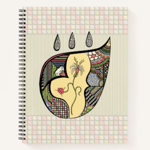 Eine Blume im SpiralNotebook Notizbuch