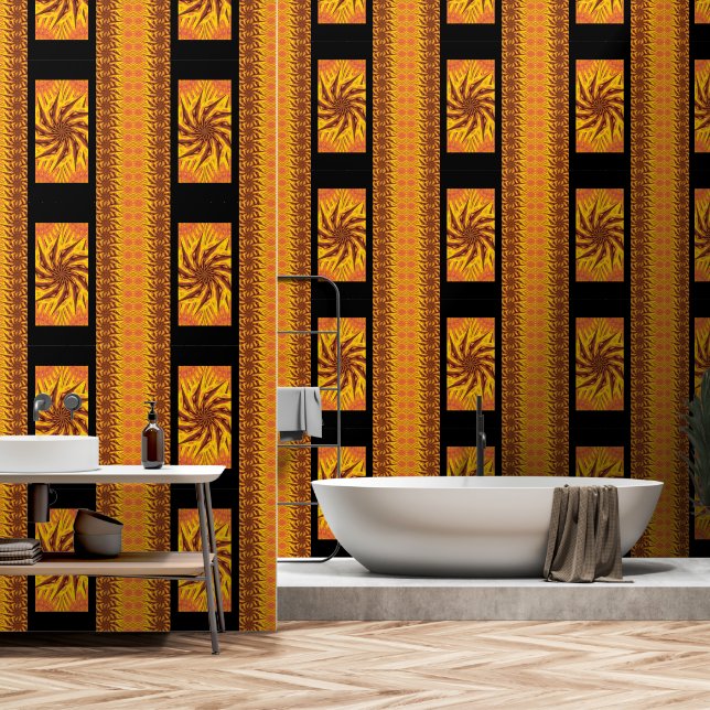 Eine Blume im Wind 2 Tapete (Badezimmer)