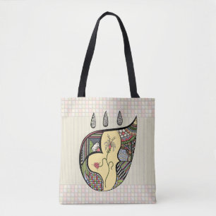 Eine Blume innerhalb des Multiprint-Bags