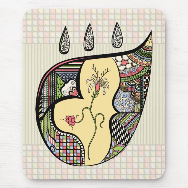 Eine Blume innerhalb von Mousepad (Vorne)