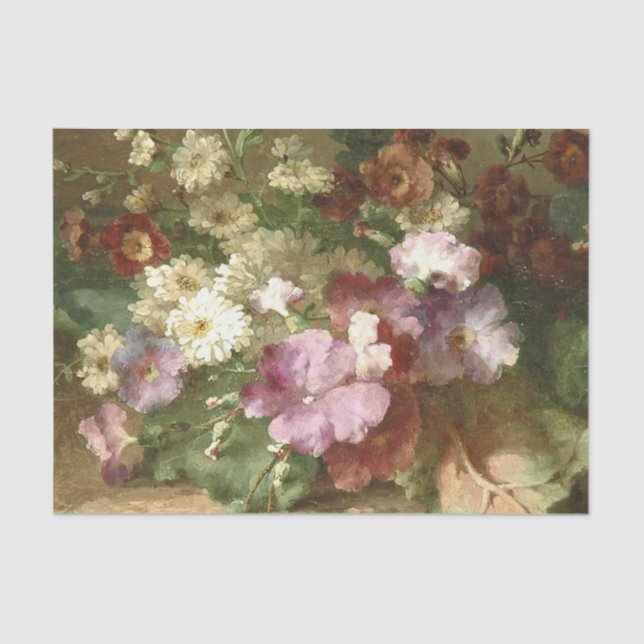 Eine Blume Stillleben von Margaretha Roosenboom Seidenpapier (Vorderseite)