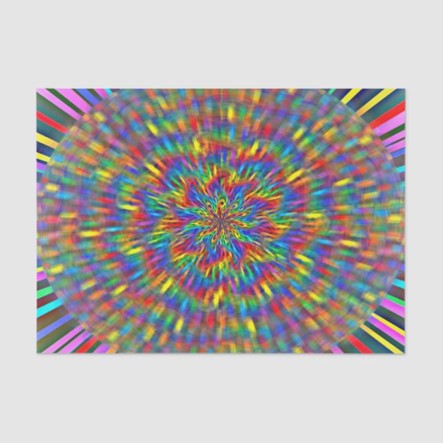 Eine Blumengefärbte Krawatte Seidenpapier (Vorderseite)