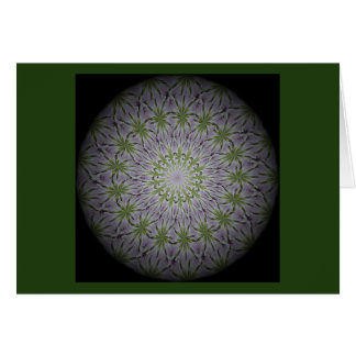 eine Blumenmandalakarte zur Zentrierung