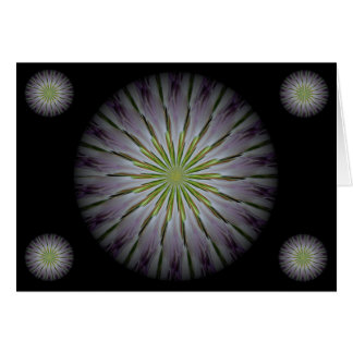 eine Blumenmandalakarte zur Zentrierung