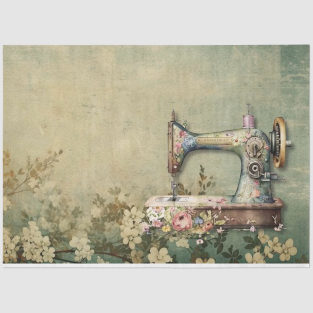 Eine Blumensäge, Design #36 Seidenpapier (Vorderseite)