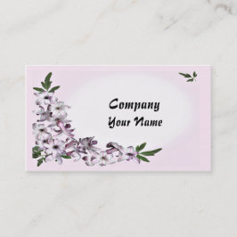 Eine Blütenpflanze, die sich an Ihre Bedürfnisse a Visitenkarte