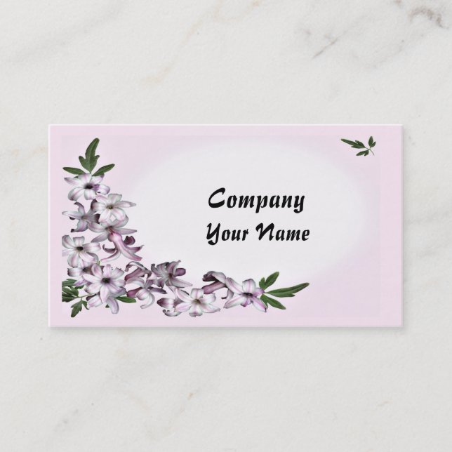 Eine Blütenpflanze, die sich an Ihre Bedürfnisse a Visitenkarte (Vorderseite)