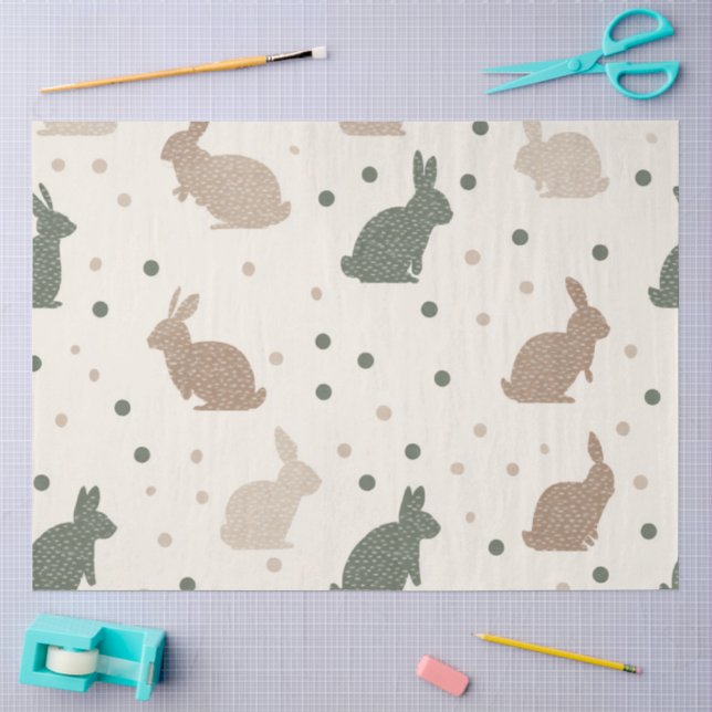 Eine Boho-Oster-Serie Design #3 Seidenpapier (Basteln)