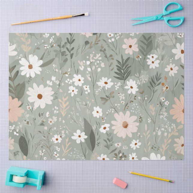 Eine Boho-Oster-Serie Design #8 Seidenpapier (Basteln)