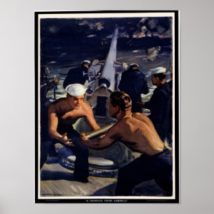 Eine Botschaft aus Amerika Poster