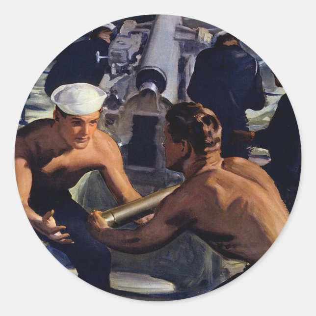 Eine Botschaft aus Amerika Runder Aufkleber (Vorderseite)