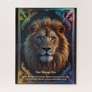 Eine Botschaft der Liebe auf deiner Lion Puzzle