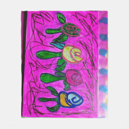 Eine Box mit Rose Fleecedecke