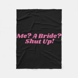 Eine Braut schaltet Junggeselinnen-Abschied Bridal Fleecedecke