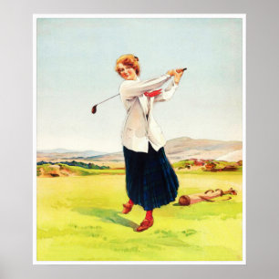 Eine Braw Brassie - Vintage Golf Aquarell Print Poster