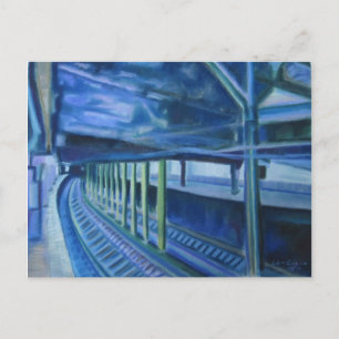 Eine Brooklyn U-Bahn Postkarte