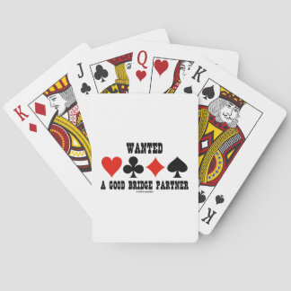 Eine Brücke für gute Bridge-Partner-Card-Anzug gew Spielkarten
