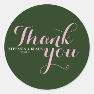 Eine Bühne und eine blütige moderne Minimalistisch Runder Aufkleber