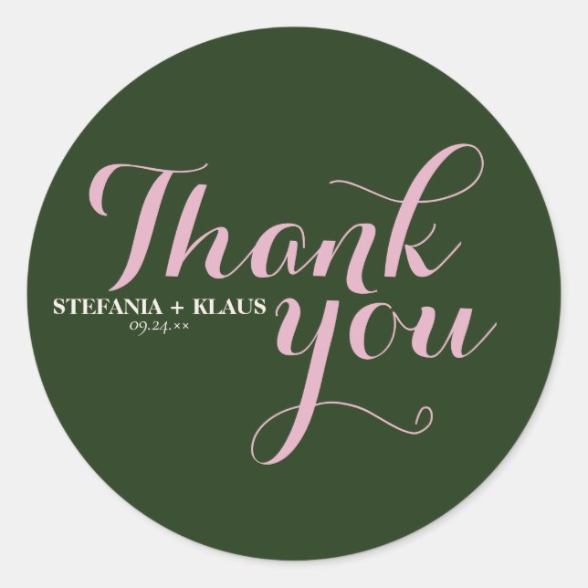 Eine Bühne und eine blütige moderne Minimalistisch Runder Aufkleber (Vorderseite)