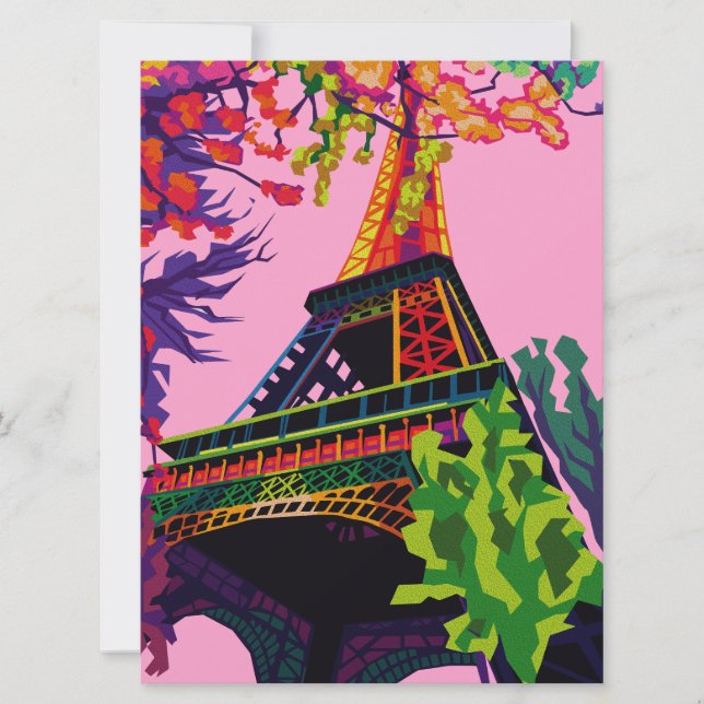 Eine bunte Feier zum Eiffelturm (Vorderseite)