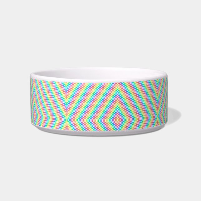 Eine bunte Petrischale mit geometrischem Muster Napf (Vorderseite)
