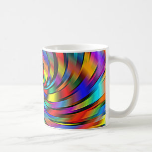 Eine bunte Windmühlen-Tasse Kaffeetasse